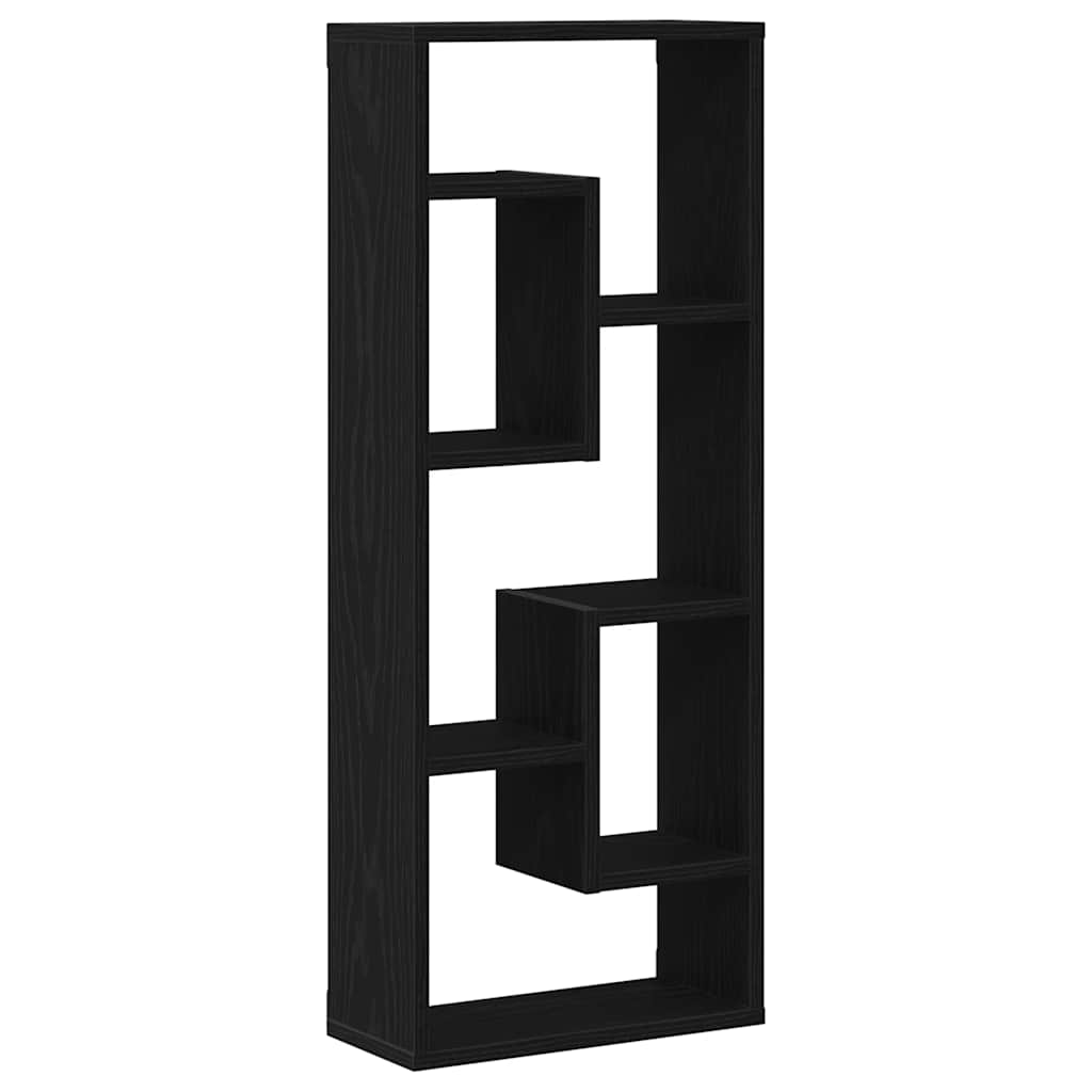 Mensola da parete in rovere nero 36x16x90 cm in legno ingegnerizzato