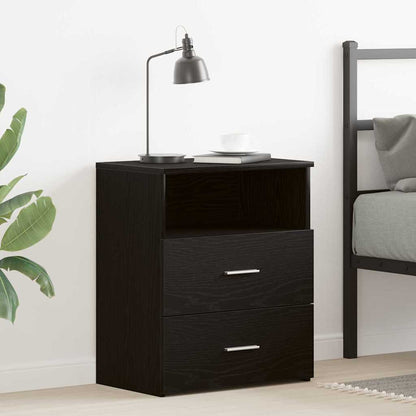 Comodino Rovere Nero 50 x 32 x 60cm Legno multistrato