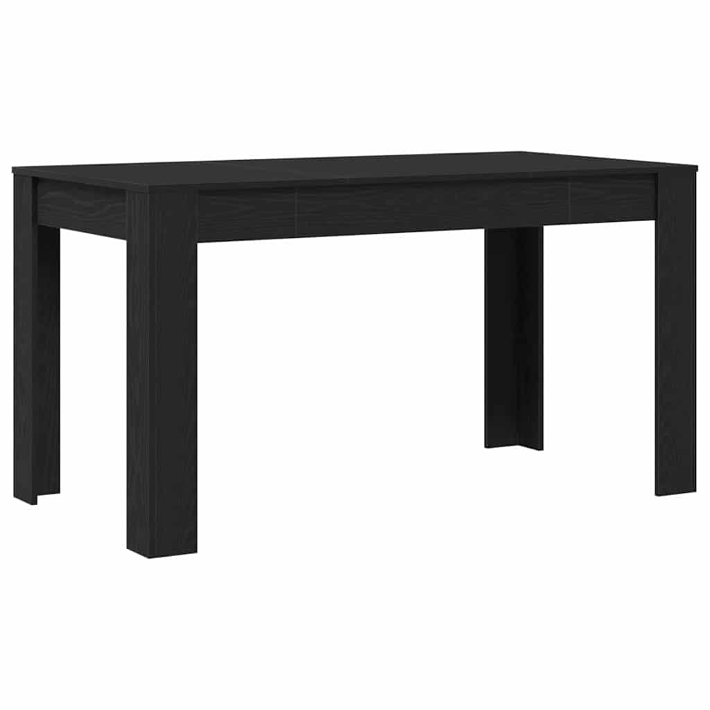 Tavolo da pranzo Rovere Nero 140 x 74,5 x 76 cm polyrattan