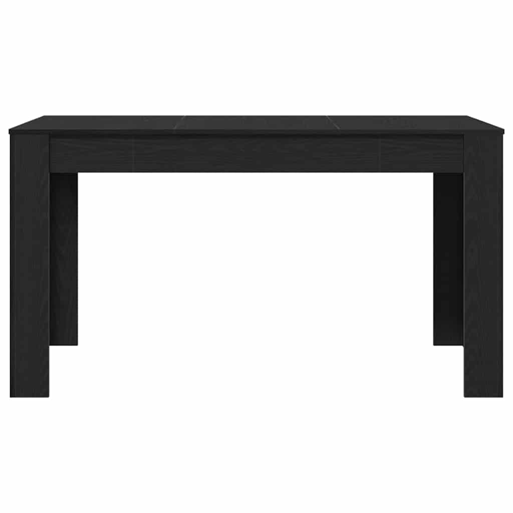 Tavolo da pranzo Rovere Nero 140 x 74,5 x 76 cm polyrattan