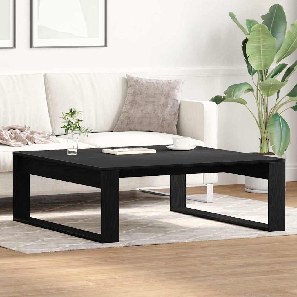 Tavolino da salotto Rovere Nero 100 x 100 x 35 cm