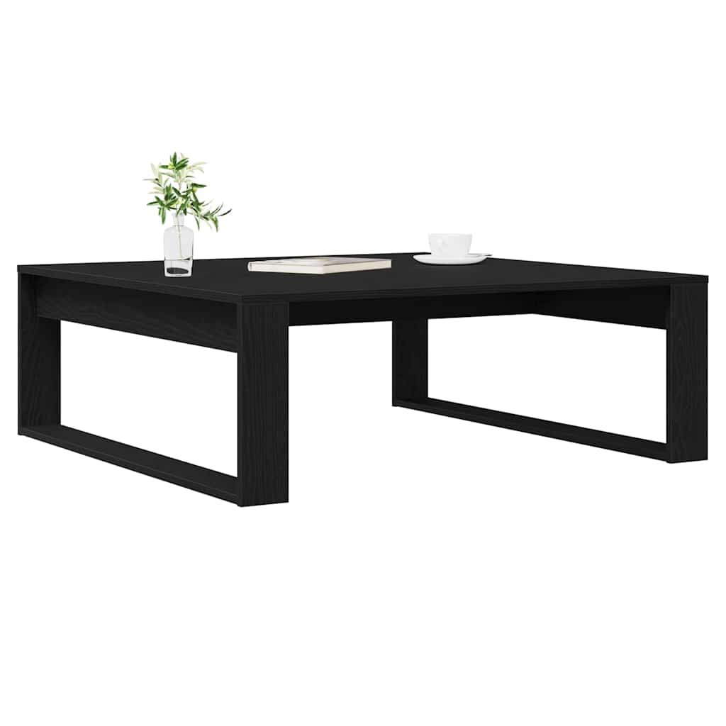 Tavolino da salotto Rovere Nero 100 x 100 x 35 cm