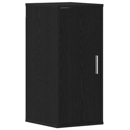 Scarpiera Rovere Rovere Nero 32x35x70 cm in Legno Multistrato