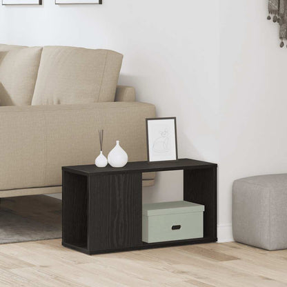 Mobile Porta TV Rovere Nero 60x24x32 cm in Legno Multistrato