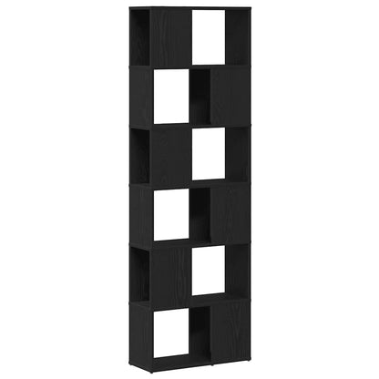 Libreria/Divisorio Rovere Nero 60x24x186 cm