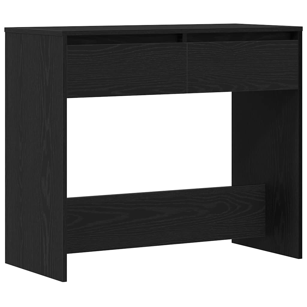 Tavolino Consolle Rovere Nero 89x41x76,5cm Legno Multistrato