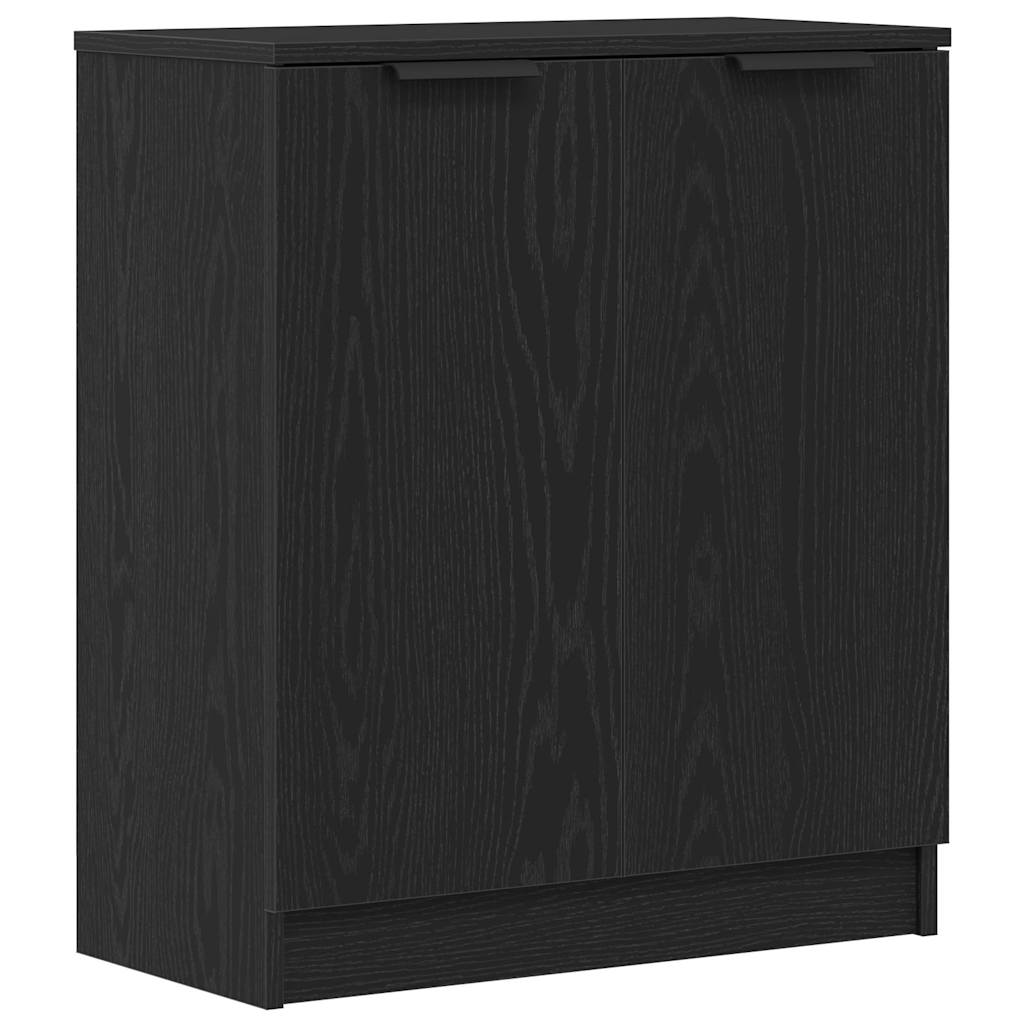 Credenza Rovere Nero 60 x 30 x 70 cm Legno multistrato