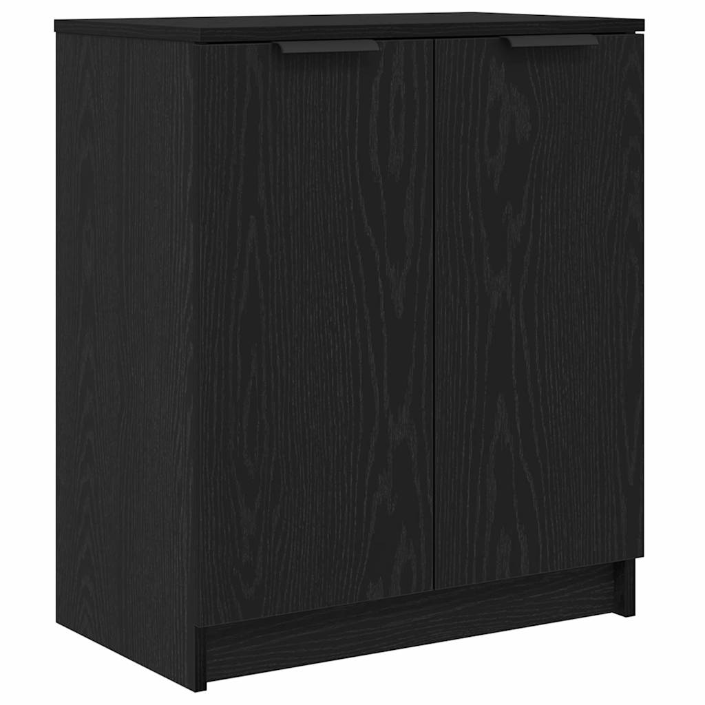 Mobile per scarpe Rovere Nero 59 x 35 x 70 cm Legno multistrato