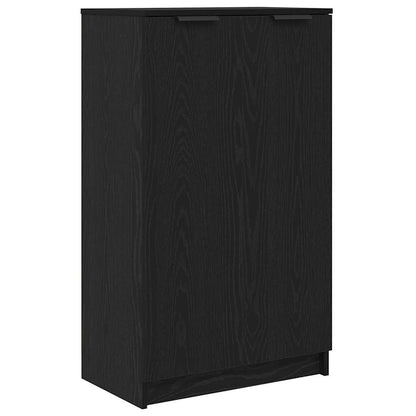 Mobile per scarpe con lo scaffale Rovere Nero 59 x 35 x 100 cm