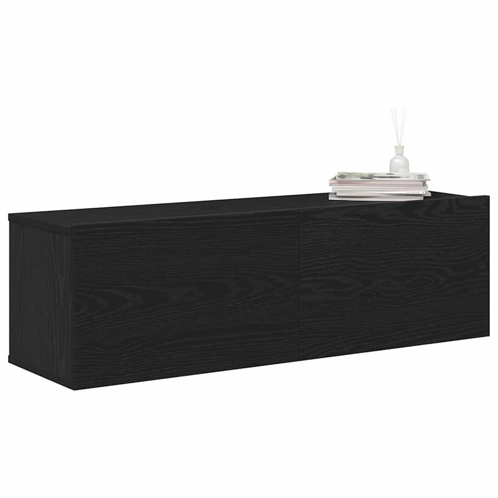 Mobile TV 2 pcs Nero 100 x 30 x 30 cm Legno multistrato