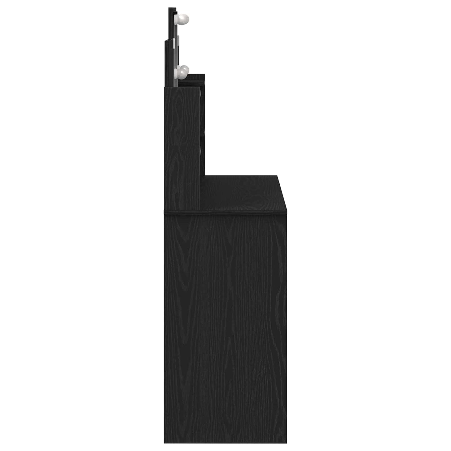 Tavolo da Trucco Rovere Nero 96 x 39 x 142 cm Legno multistrato
