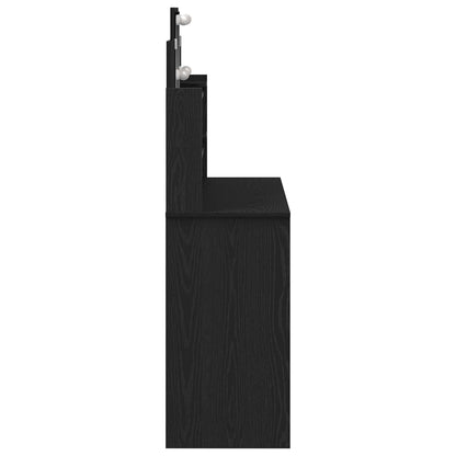 Tavolo da Trucco Rovere Nero 96 x 39 x 142 cm Legno multistrato