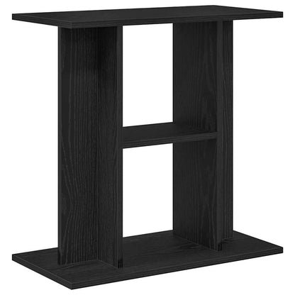 Supporto Acquario 60x30x60 cm Legno Multistrato Rovere Nero