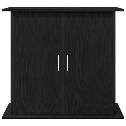 Supporto per acquario in rovere nero 81x36x73 cm in legno ingegnerizzato