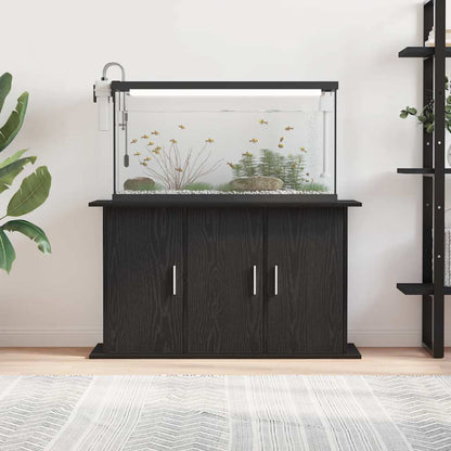 Supporto Acquario 101x41x58 cm Legno Multistrato Rovere Nero