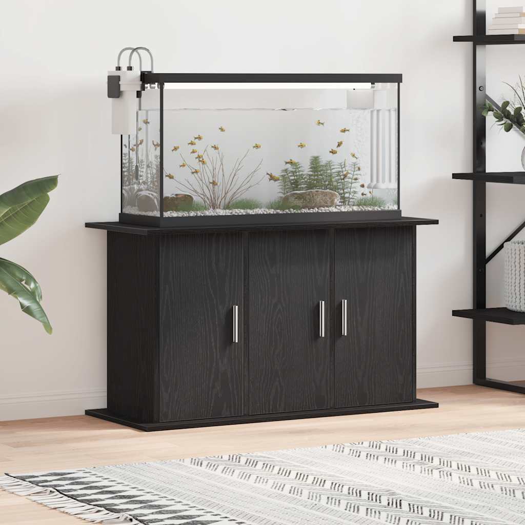 Supporto Acquario 101x41x58 cm Legno Multistrato Rovere Nero