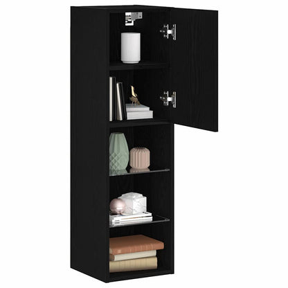 Set mobile TV 2 pcs Rovere Nero 30,5 x 30 x 102 cm