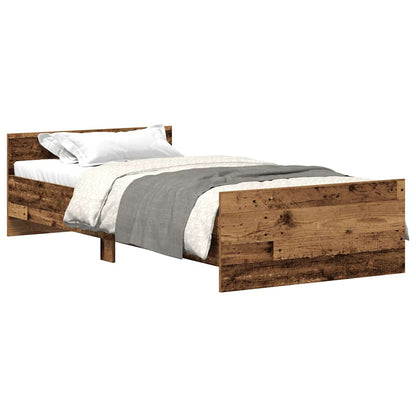Giroletto senza Materasso Legno Antico 75x190 cm in Truciolato
