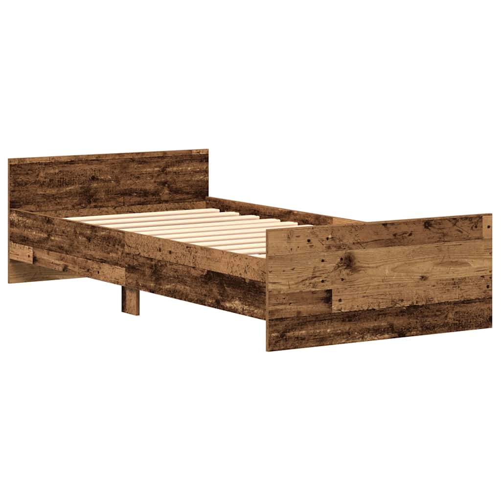 Giroletto senza Materasso Legno Antico 75x190 cm in Truciolato