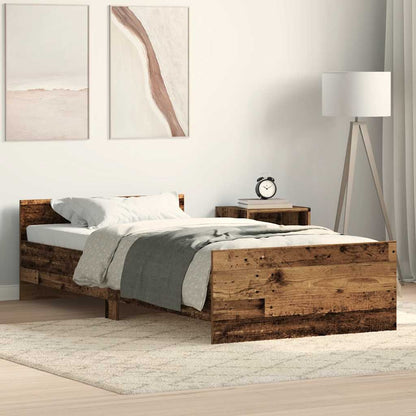 Giroletto senza Materasso Legno Antico 75x190 cm in Truciolato