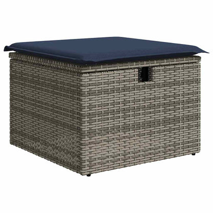 Set Divano Giardino 6 pz con Cuscini Marrone Polyrattan Acacia