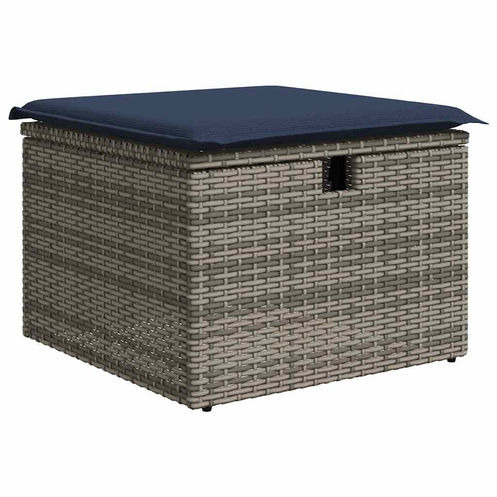 Set Divani Giardino 8 pz con Cuscini Marrone Polyrattan Acacia