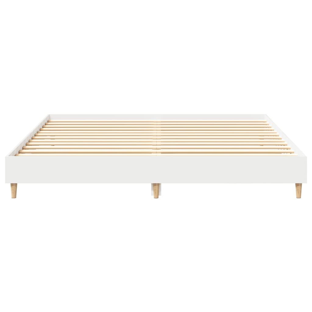 Giroletto senza Materasso Bianco 200x200 cm Legno Multistrato