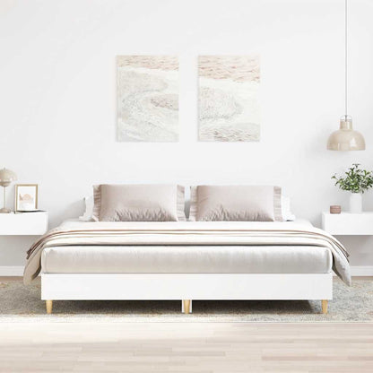 Giroletto senza Materasso Bianco 200x200 cm Legno Multistrato