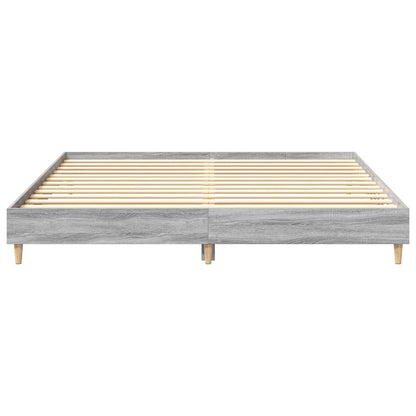 Giroletto senza Materasso Grigio Sonoma 200x200cm in Truciolato