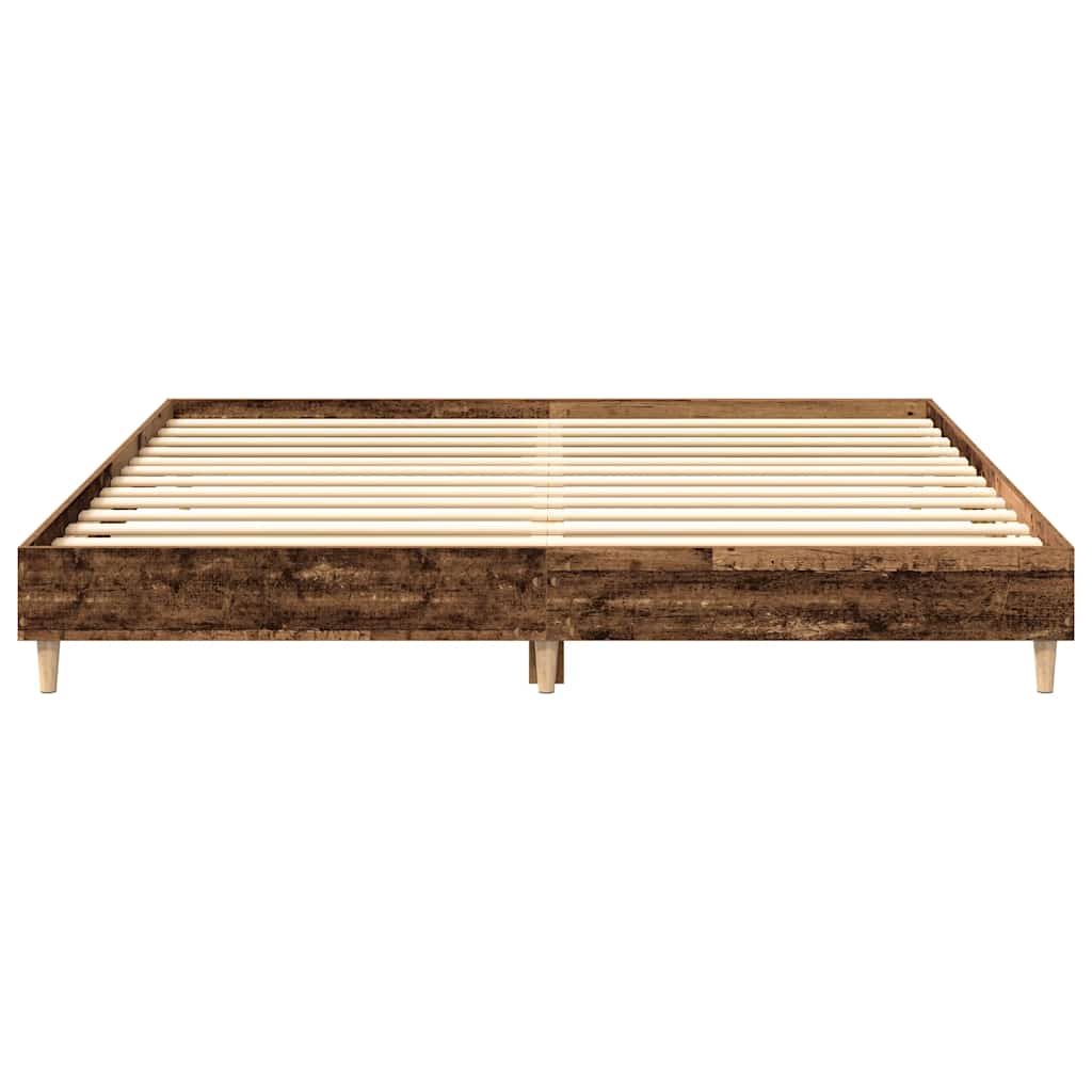 Giroletto senza Materasso Legno Antico 200x200 cm in Truciolato