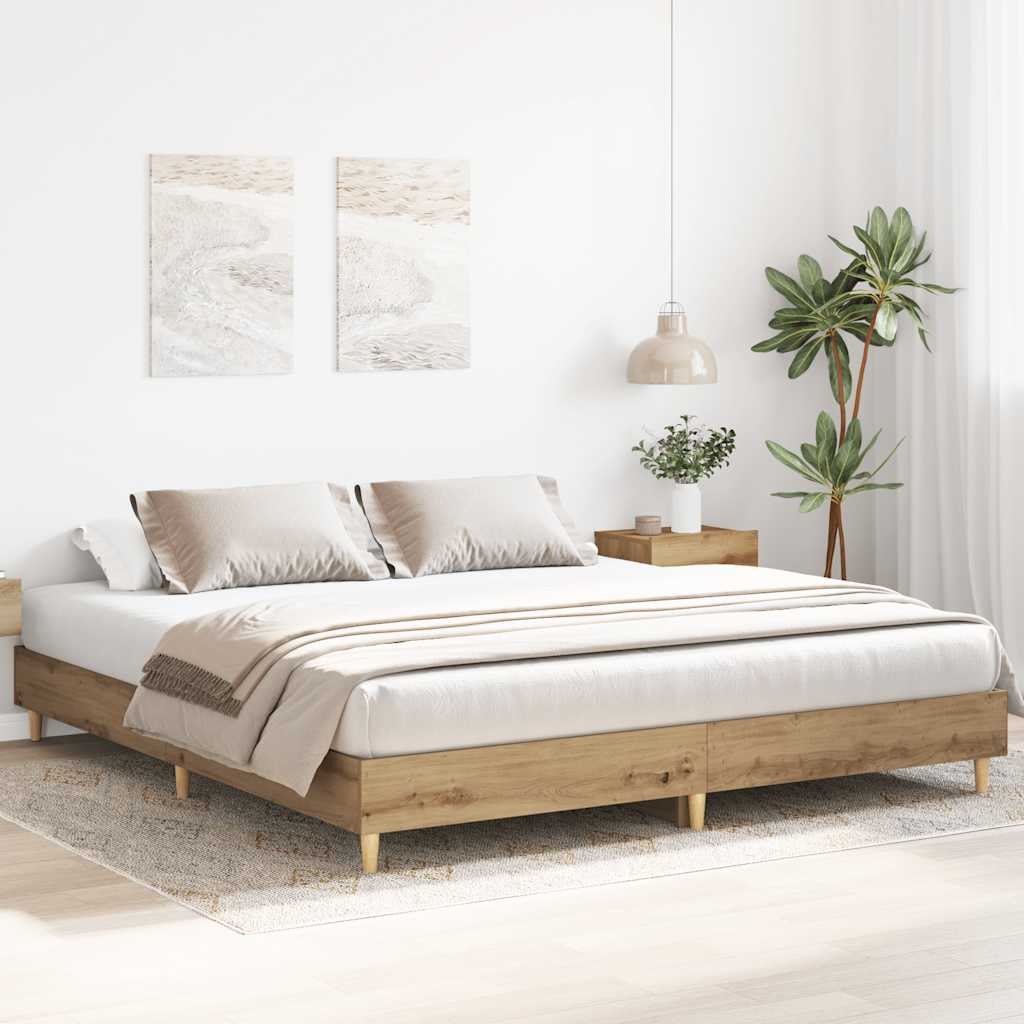 Giroletto senza Materasso Rovere Artigianale 200x200 cm