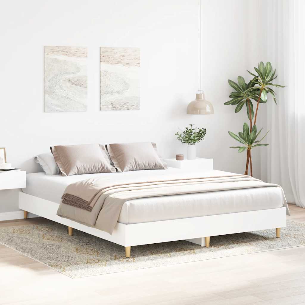 Giroletto senza Materasso Bianco 150x200cm in Legno Multistrato