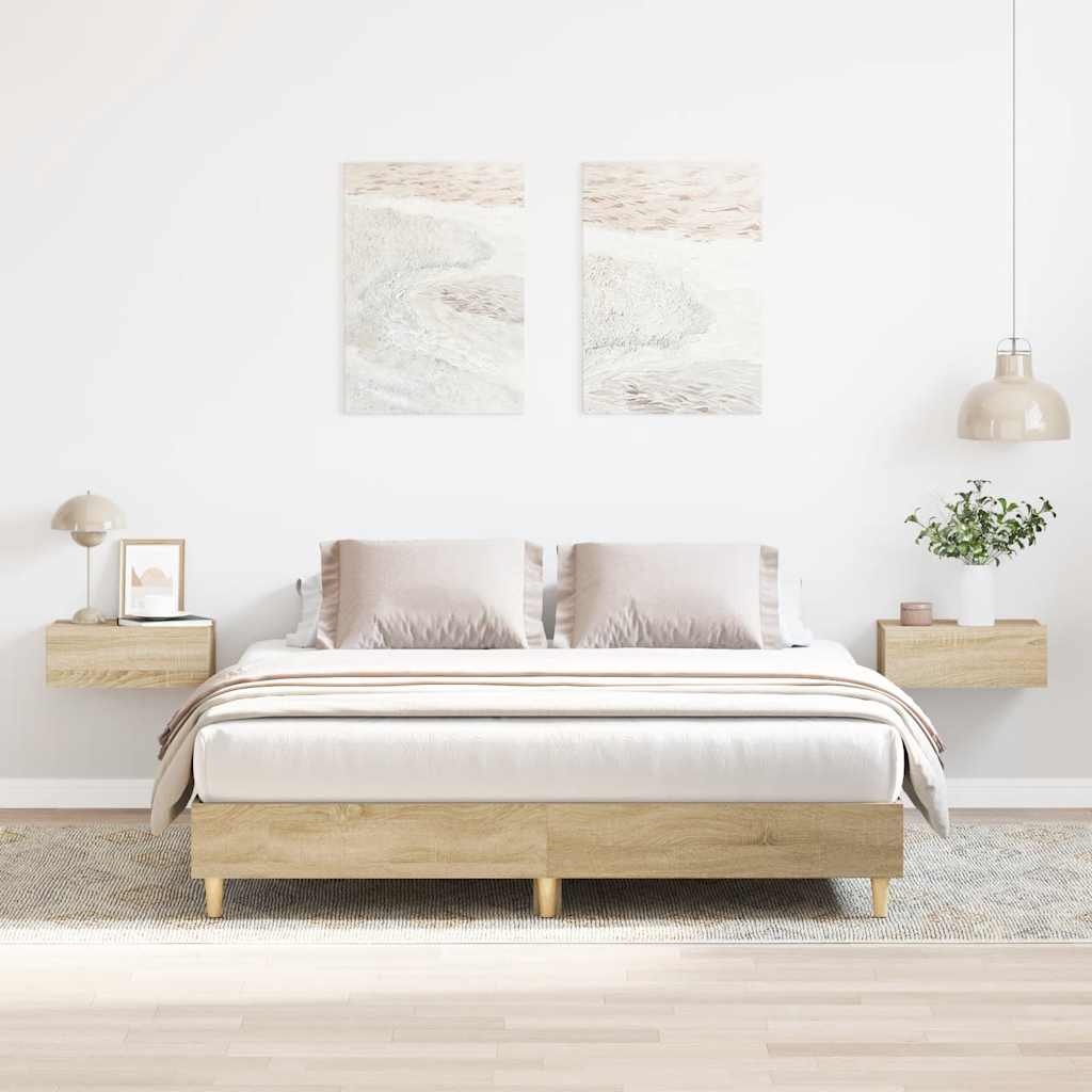 Giroletto senza Materasso Rovere Sonoma 150x200cm in Truciolato