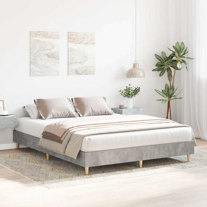Giroletto senza Materasso Grigio Cemento 150x200 cm Truciolato