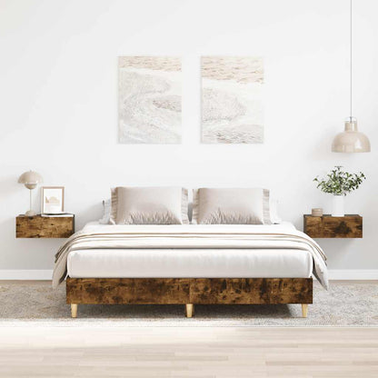 Giroletto senza Materasso Rovere Fumo 150x200 cm in Truciolato