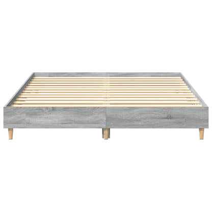 Giroletto senza Materasso Grigio Sonoma 150x200 cm Truciolato