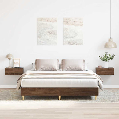 Giroletto senza Materasso Rovere Marrone 150x200 cm Truciolato