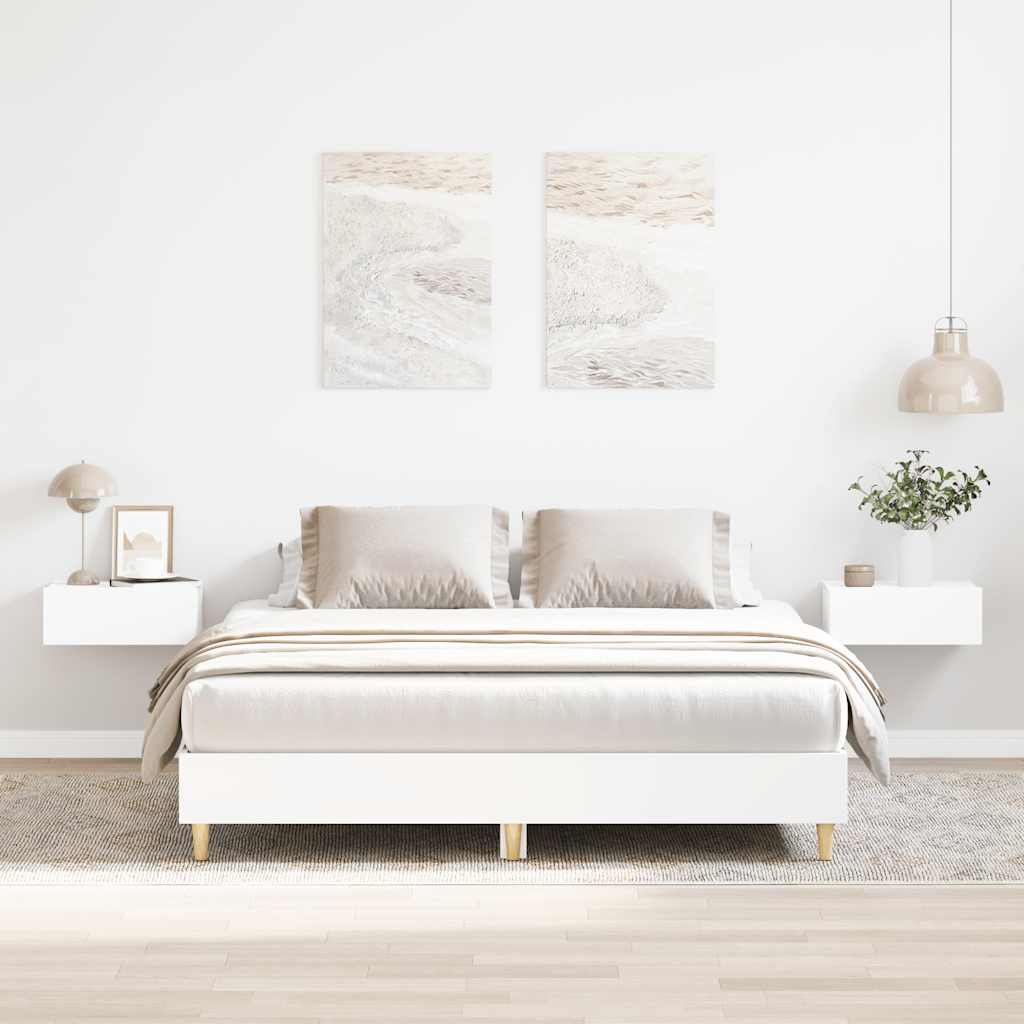 Giroletto senza Materasso Bianco 140x200 cm Legno Multistrato