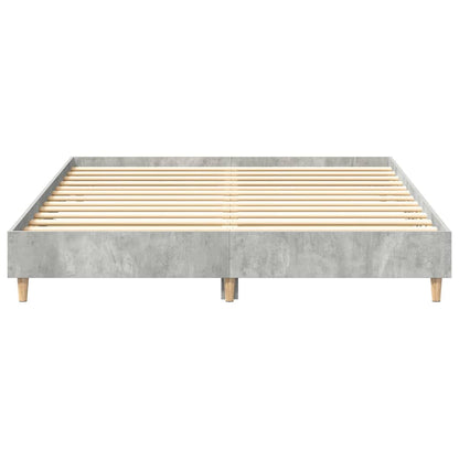 Giroletto senza Materasso Grigio Cemento 140x200 cm Truciolato