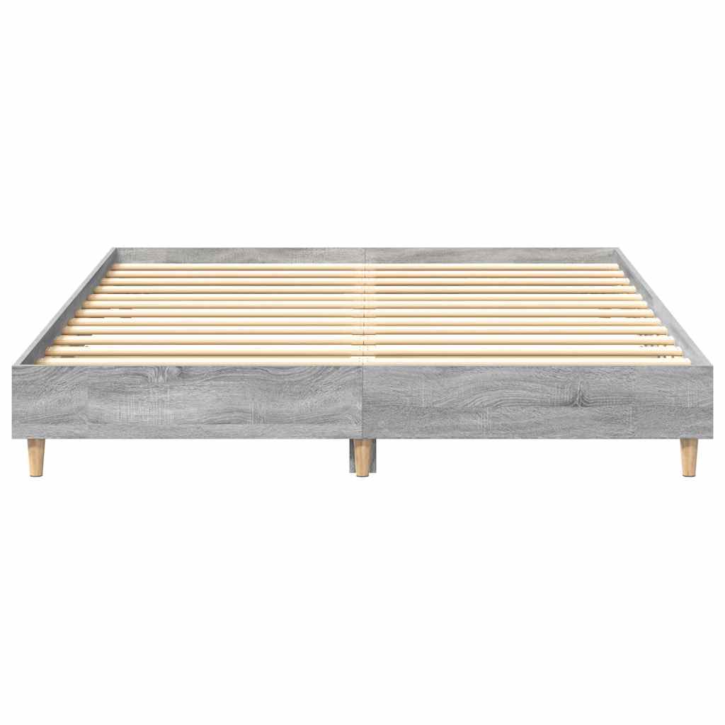 Giroletto senza Materasso Grigio Sonoma 140x200 cm Truciolato