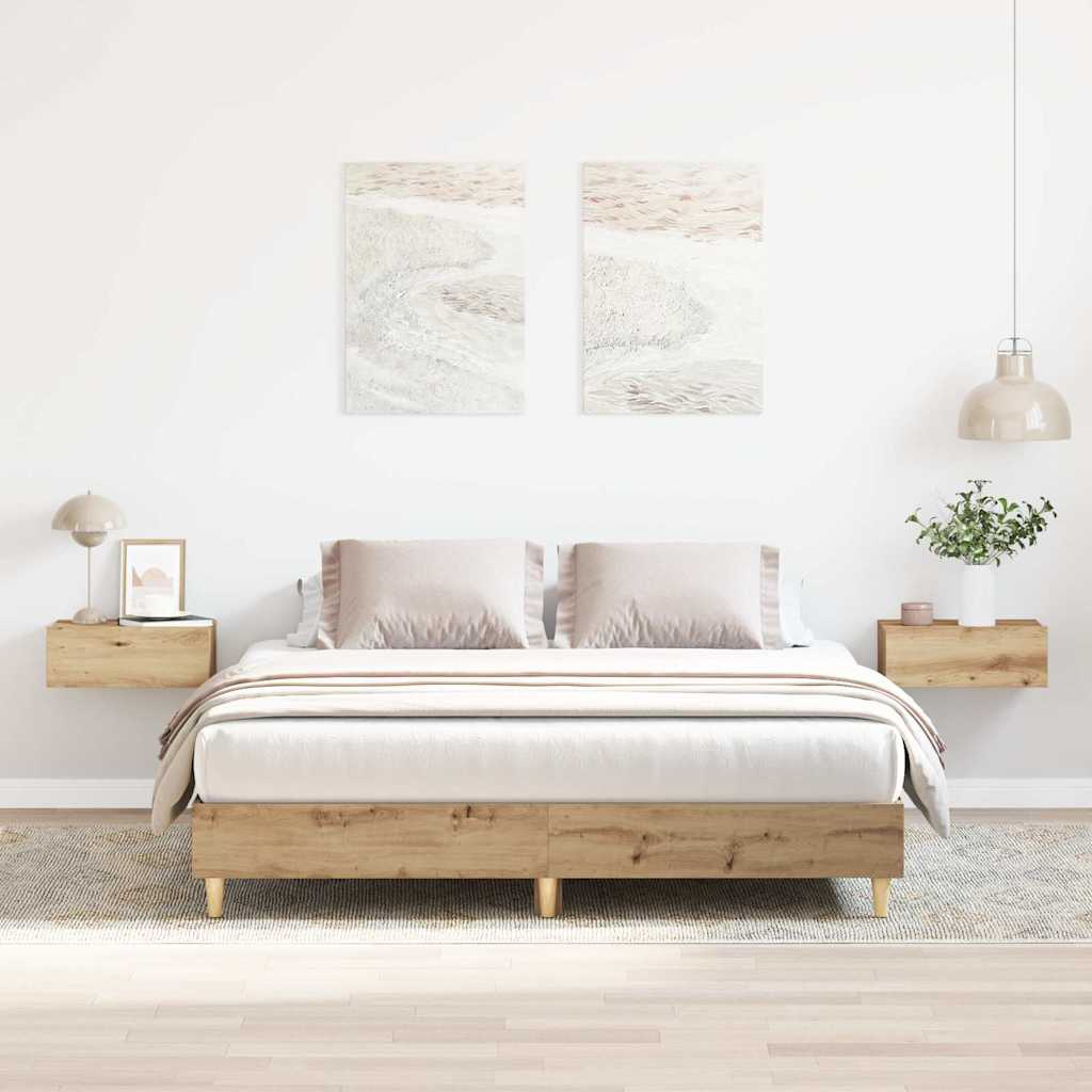 Giroletto senza Materasso Rovere Artigianale 140x200 cm