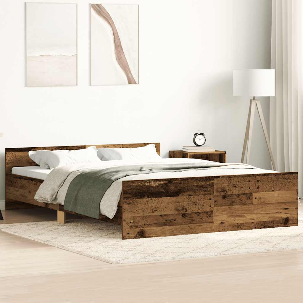 Giroletto senza Materasso Legno Antico 120x200cm in Truciolato