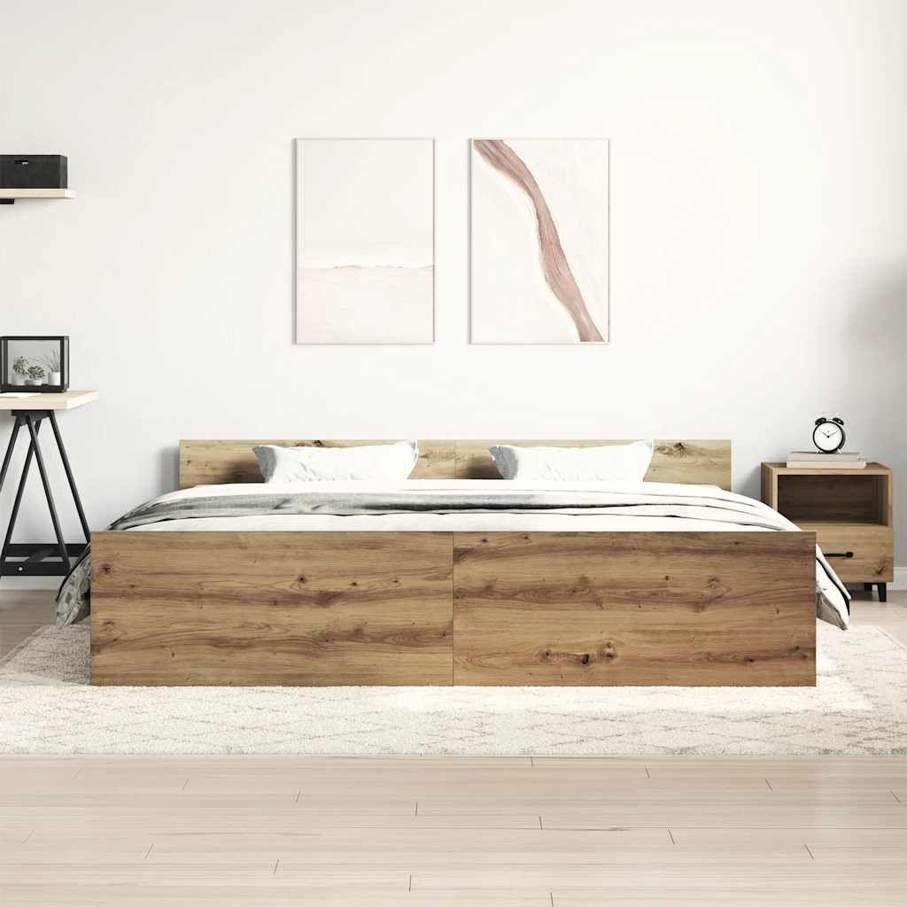 Giroletto senza Materasso Rovere Artigianale 180x200 cm