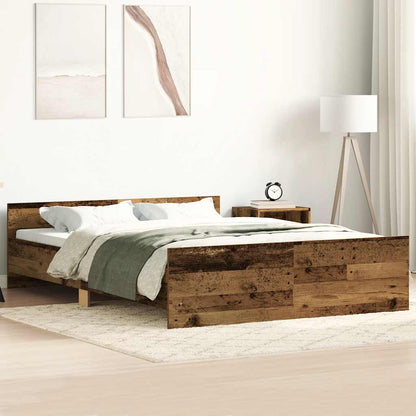 Giroletto senza Materasso Legno Antico 140x190cm in Truciolato