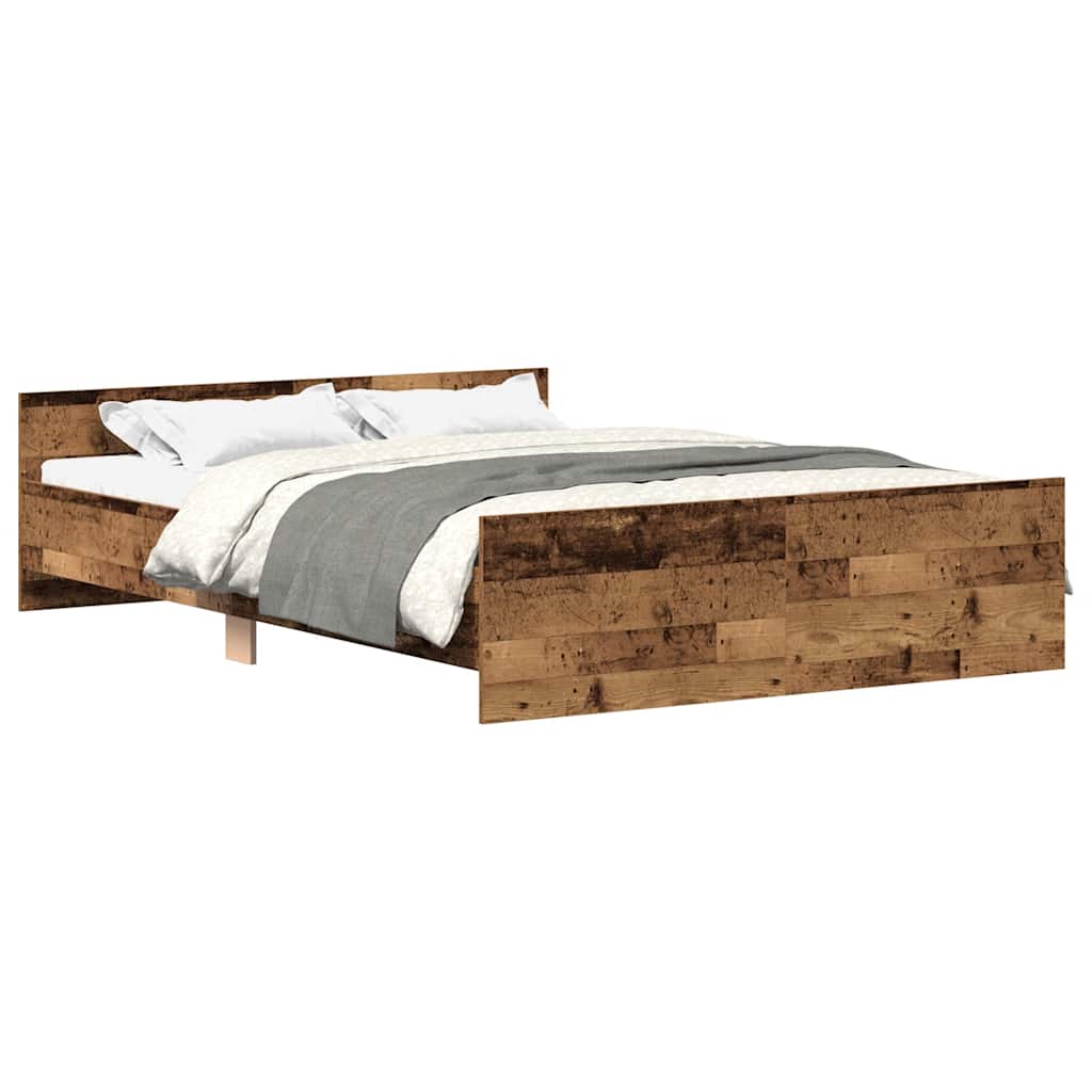 Giroletto senza Materasso Legno Antico 135x190cm in Truciolato