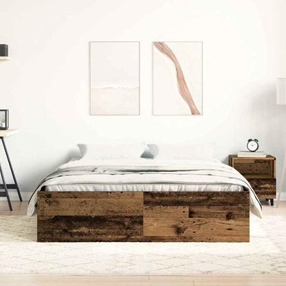 Giroletto senza Materasso Legno Antico 120x200cm in Truciolato