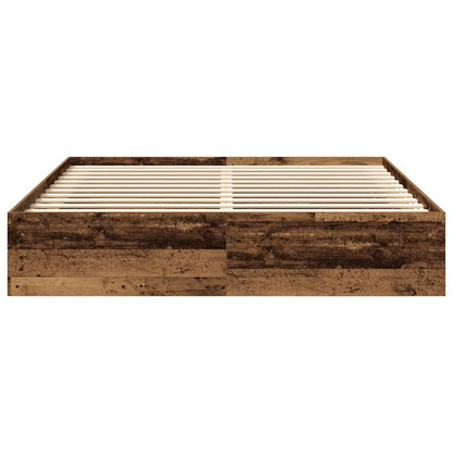 Giroletto senza Materasso Legno Antico 200x200 cm in Truciolato
