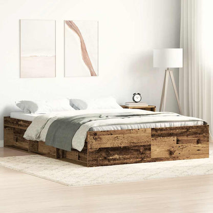Giroletto senza Materasso Legno Antico 120x190cm in Truciolato