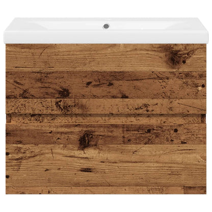 Mobile con Lavabo Integrato Legno Antico