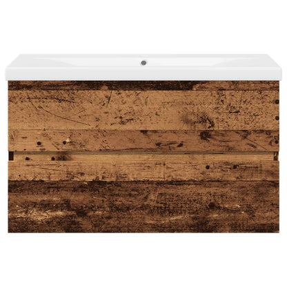Mobile con Lavabo Integrato Legno Antico